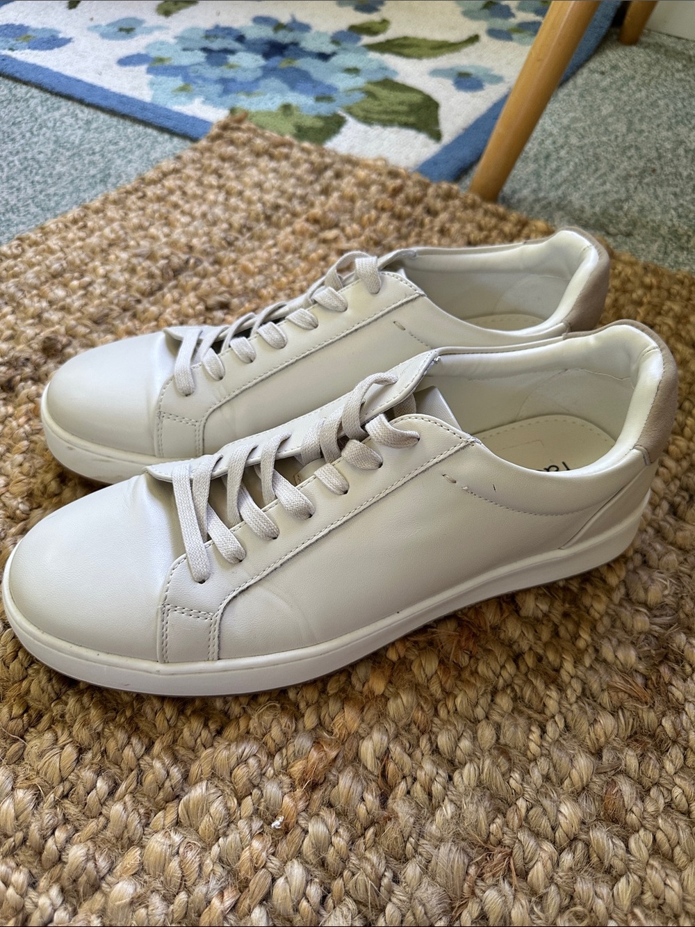 Nordstrom Men's White Leather Low-Top Sneakers